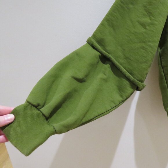 GOSHA RUBCHINSKIY Double Sleeve Flag Print Hoodie Green Street Casual Avant Gard - Picture 6 of 15